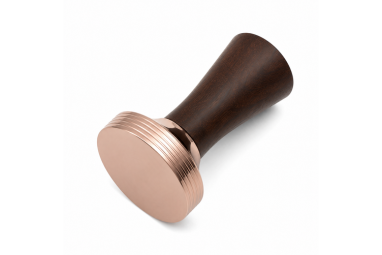 Three One Wodden Handle Tamper with Rosegold base 58mm