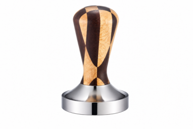 Three One Checkerboard Wooden Handle Tamper