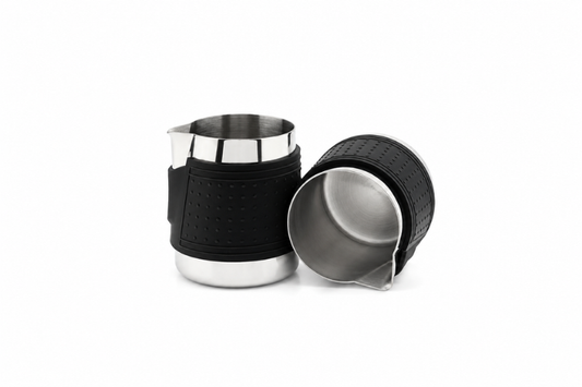 Three One SS Milk Pitcher with Black Silicon Sleeves
