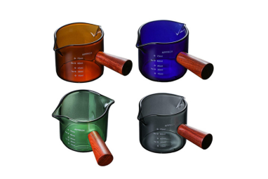 Three One Shot Glass with Wodden handle 75ML